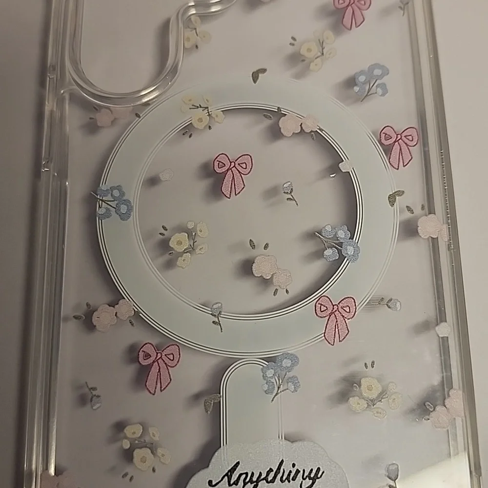 Brand new Samsung S25 Ultra Pink Bow/ Flower Silicone Phone case